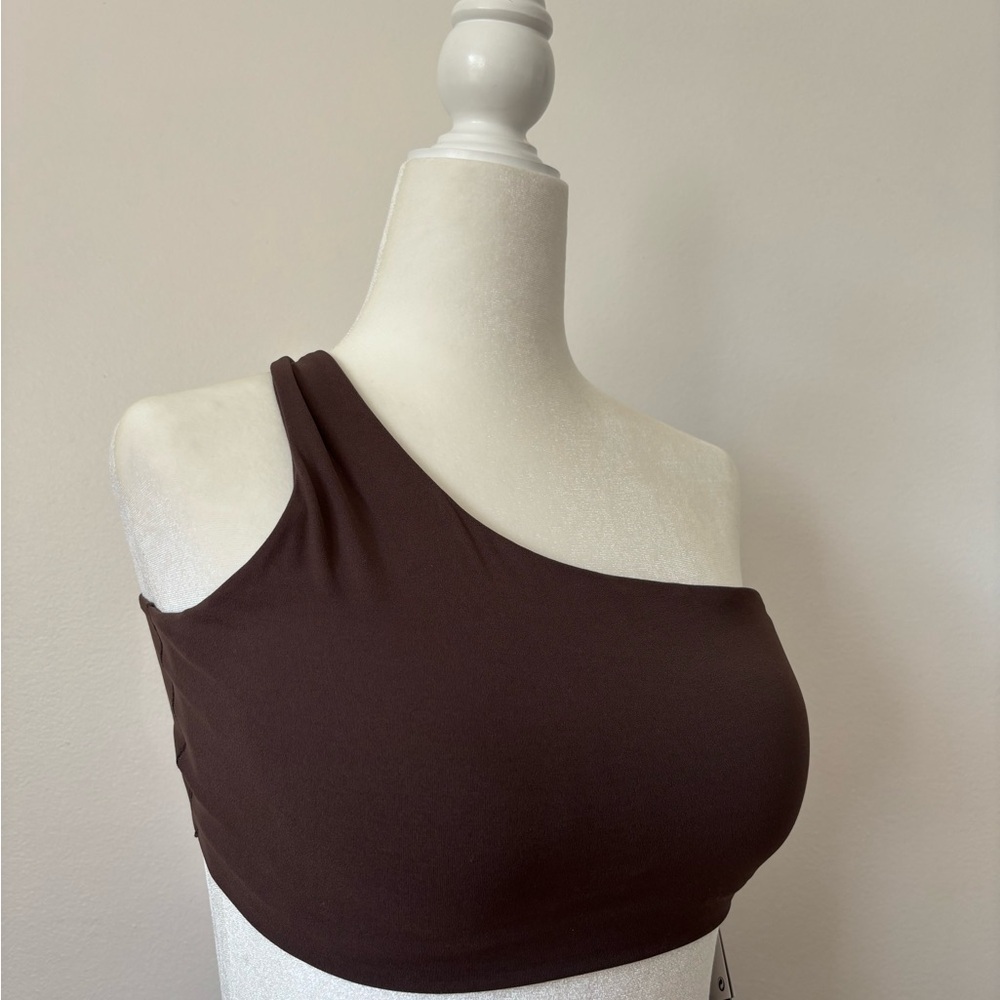 NIKE Brown One-Shoulder Sports Bra - Picture 7 of 7